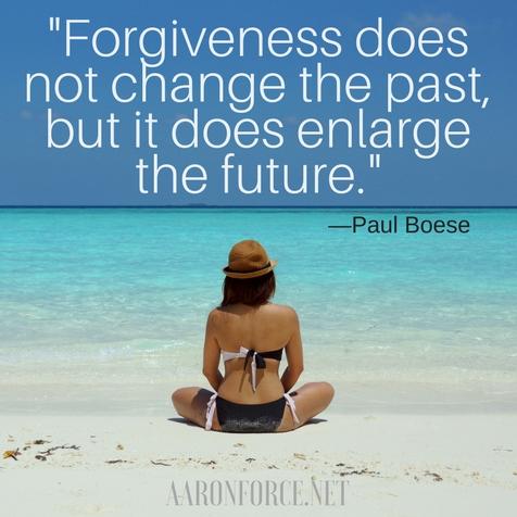 Forgiveness does not change the past but it does enlarge the future.