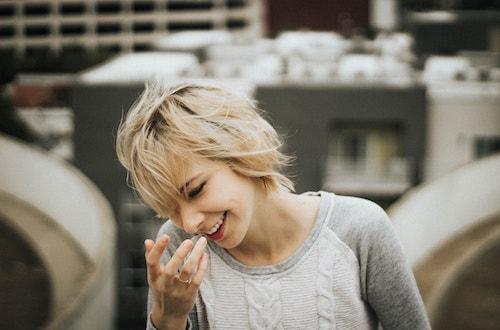 A girl thinking